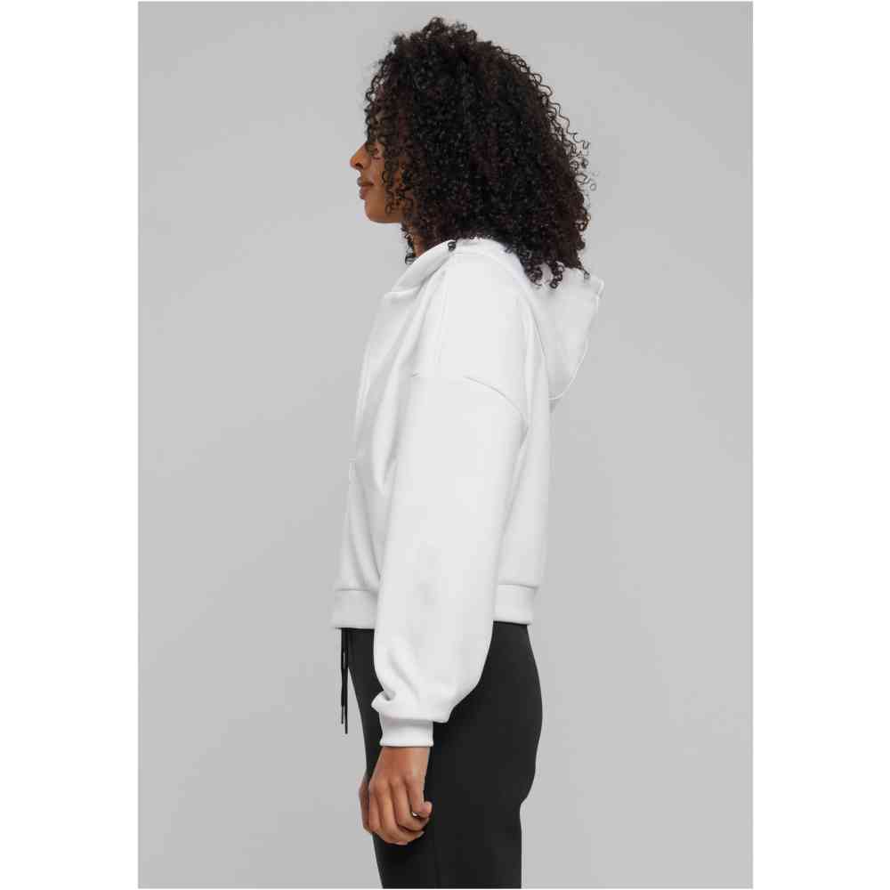 Urban Classics - Cozy Short Zip hoodie - White